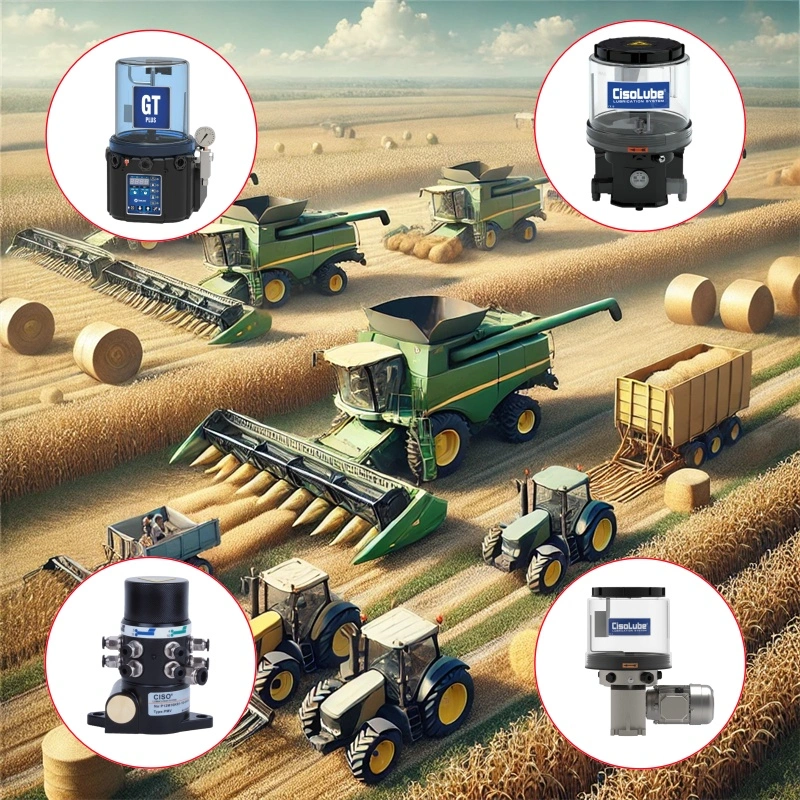 Zentrales Schmier system in landwirtschaft lichen Maschinen