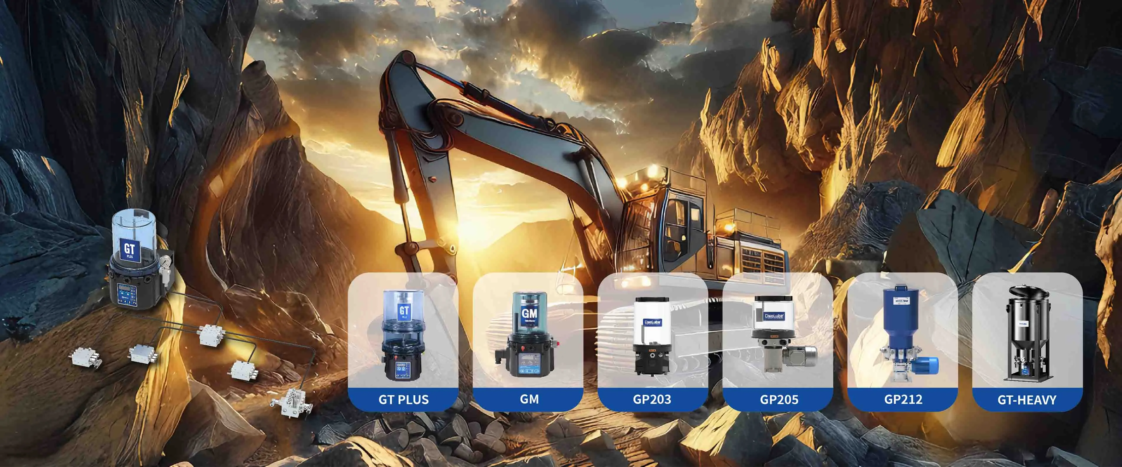 Progressives Schmier system